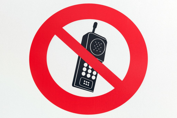 No telephone sign - Zdjęcie, obraz