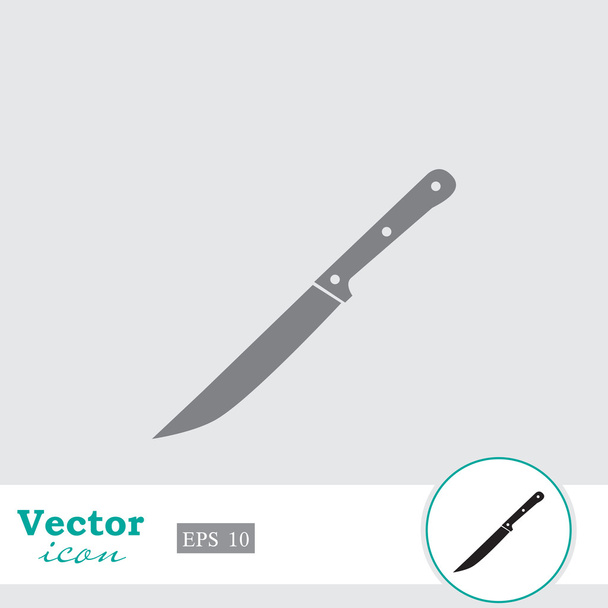 konyhai kés ikon - Vektor, kép