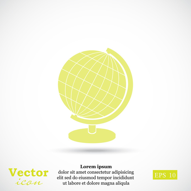 Földrajzi Globus ikon - Vektor, kép
