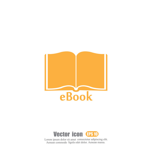 Icono de libro abierto
 - Vector, imagen