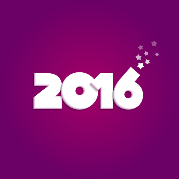 Feliz año nuevo 2016 diseño de tarjetas de felicitación
 - Vector, Imagen