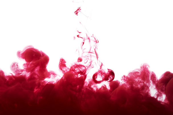 Abstrakti tilkka punaista maalia
 - Valokuva, kuva