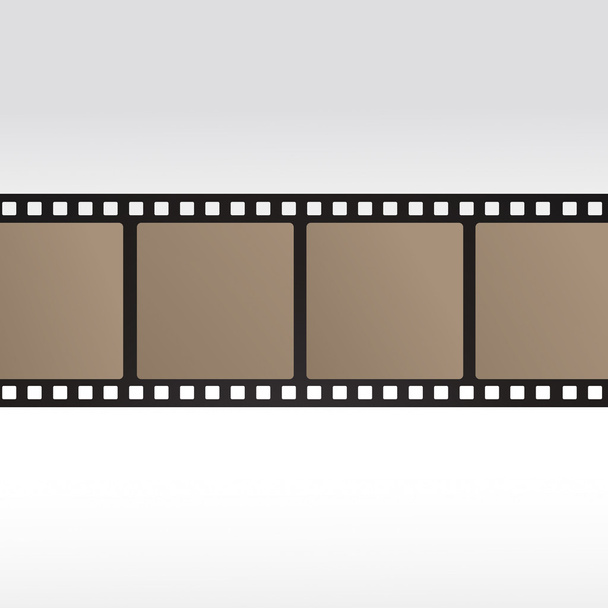 35mm movie film reel filmstrip photo roll negative reel movie camera cinematic hollywood - Vector, Image