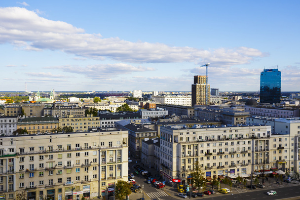 Luchtfoto van Warschau, Polen - Foto, afbeelding