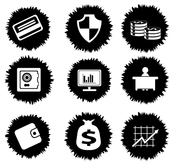 Conjunto de iconos financieros
 - Vector, Imagen