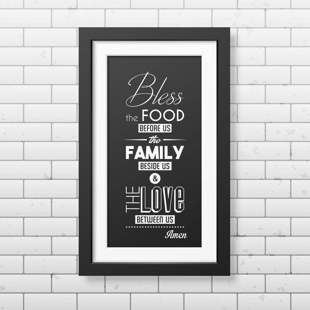Quote typographical Background in the realistic square black frame - Vecteur, image