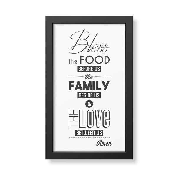 Quote typographical Background in the realistic square black frame - Vecteur, image