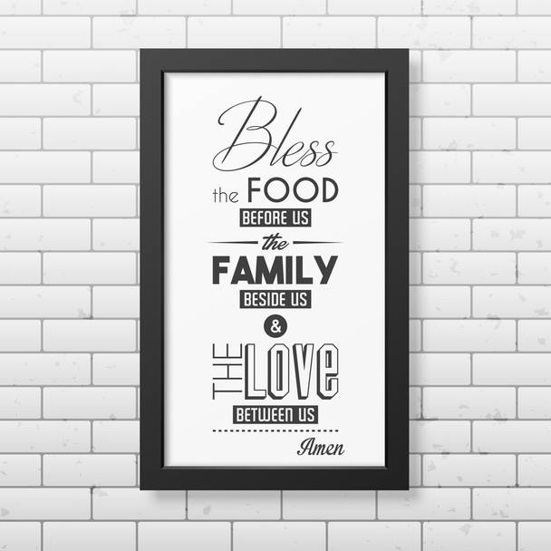 Quote typographical Background in the realistic square black frame - Vettoriali, immagini