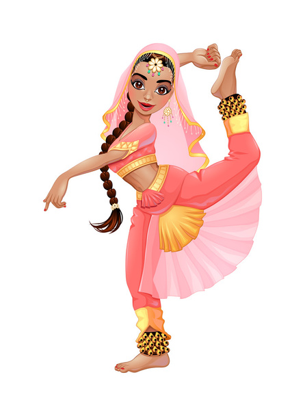 indische Tänzerin - Vektor, Bild
