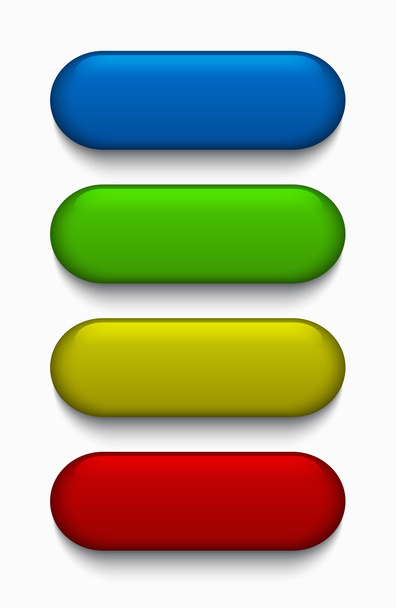 ベクトル カラフルな最新の web ボタン セット - ベクター画像