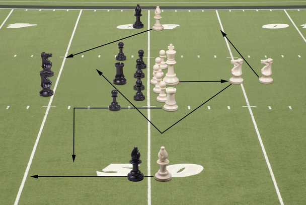 Chess Football 50 Yard Line Play - Photo, Image