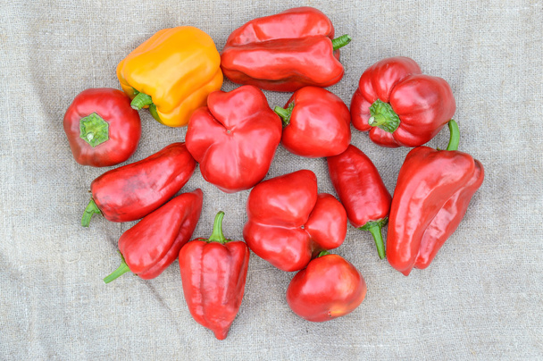 Red and yellow sweet peppers - Photo, Image