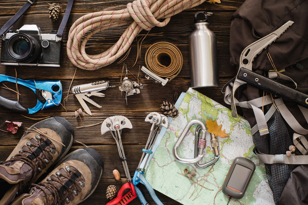 Equipment necessary for mountaineering and hiking - Photo, Image