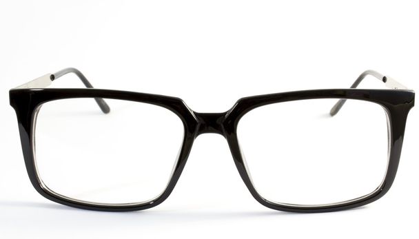 tizenéves szemüveg fehér háttér - Fotó, kép