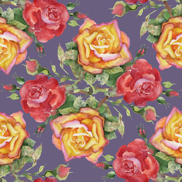 roses seamless pattern - Foto, Imagem