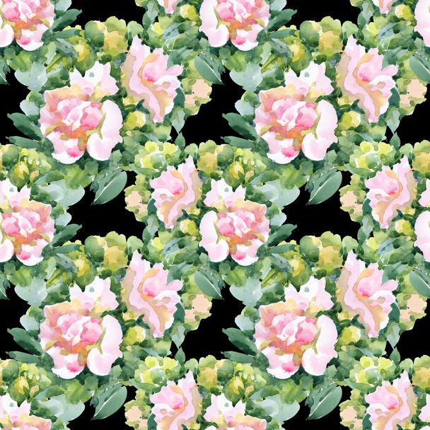Muster mit Pfingstrosen-Blüten - Foto, Bild