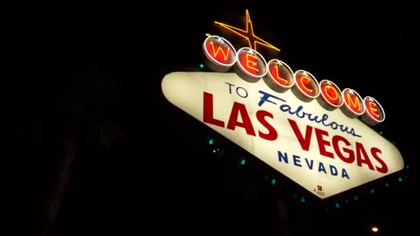 View of the Las Vegas Sign - Footage, Video