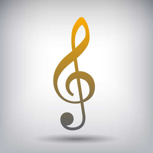 Pictograph of music key - Vettoriali, immagini