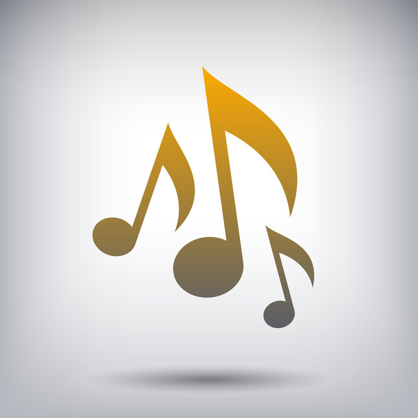 Pictograph of music note - Vector, Image