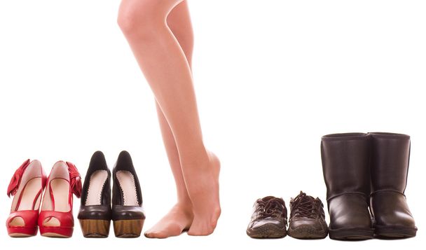 Szexi női lábak-val cipő divat - Fotó, kép
