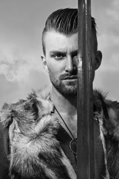 Viking. Noordse Warrior - Foto, afbeelding