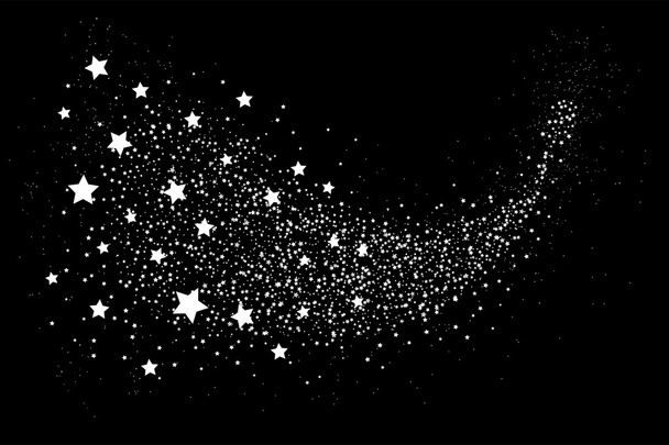 Блестящий круг звёздной пыли
 - Вектор,изображение