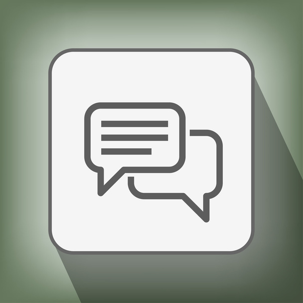 Pictograph of message or chat - Wektor, obraz