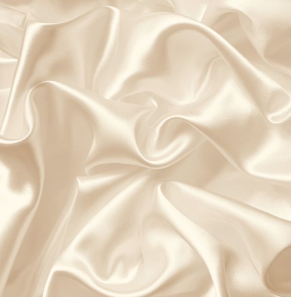 Smooth elegant golden silk as background. In Sepia toned - Photo, image