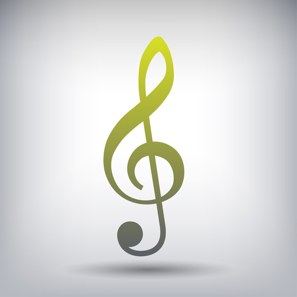 Pictograph of music key - Вектор,изображение
