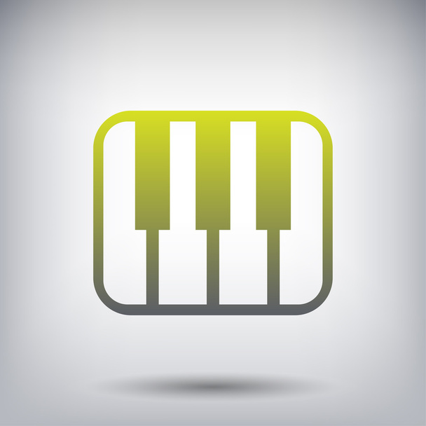 Pictograph of music keyboard - Вектор, зображення