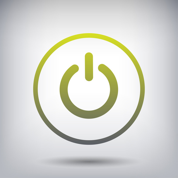 Pictograph of power icon - Vector, imagen