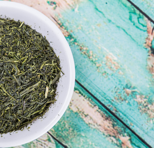 sušené listy zeleného čaje - Fotografie, Obrázek