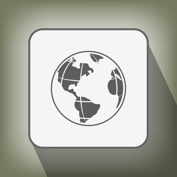 Pictograph of globe icon - Vektor, kép