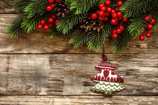 Рождественские украшения с безделушками - Фото, изображение