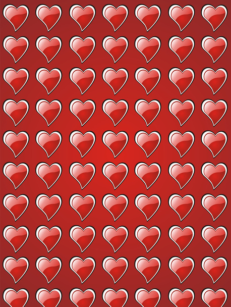 Valentine corações fundo
 - Vetor, Imagem