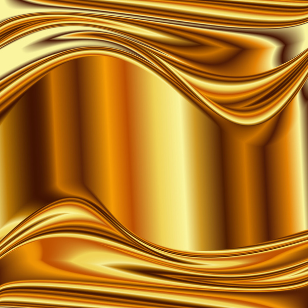 Metalen achtergrond, goud geborsteld metalen - Vector, afbeelding