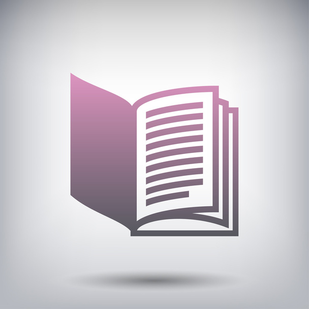 Pictograph of book icon - Vector, afbeelding