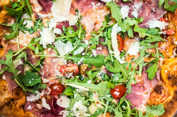 pizza close-up on table - Foto, immagini
