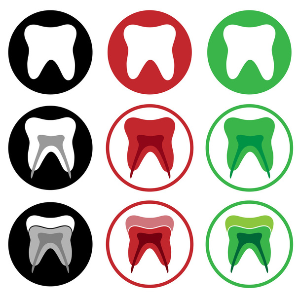 set di icone dei denti
 - Vettoriali, immagini