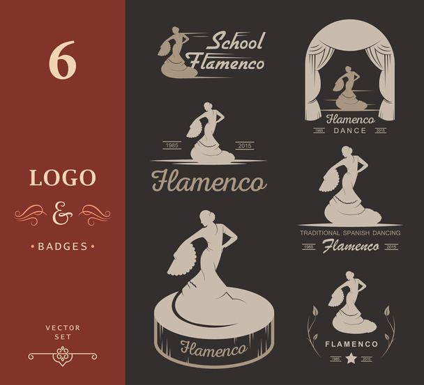 Set Logos et Badges Flamenco
 - Vecteur, image