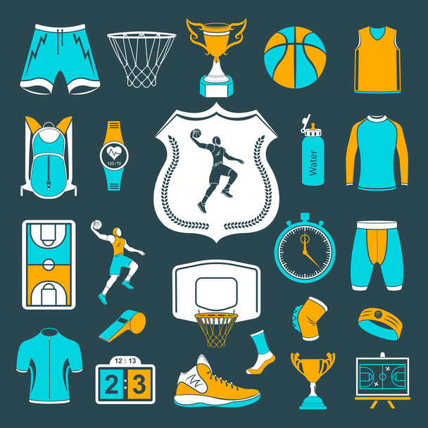Set vettoriale di icone basket
 - Vettoriali, immagini