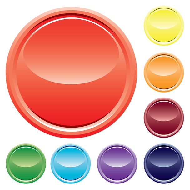 Varicolored buttons. Vector. - Vector, Image