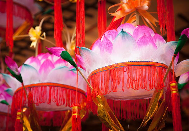 Variety of colorful Chinese Paper Lanterns - Foto, immagini