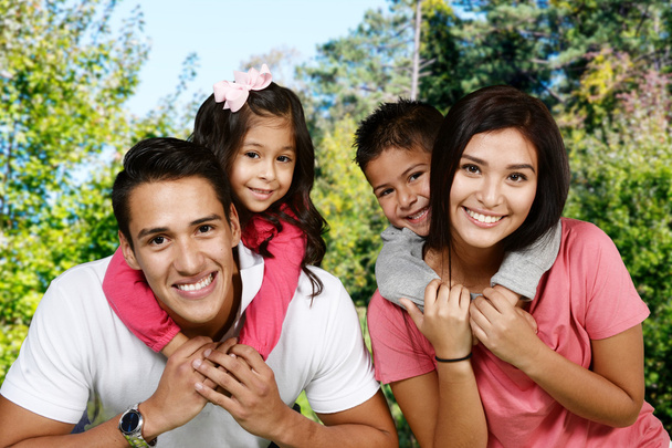 Hispanic Family Together - Photo, Image