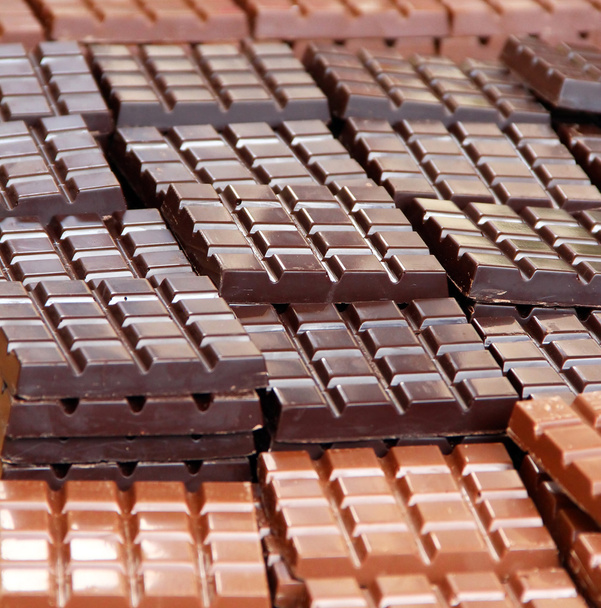 Barres de chocolat mélangées
 - Photo, image