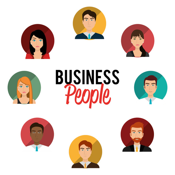 Mensen uit het bedrijfsleven en ondernemer - Vector, afbeelding