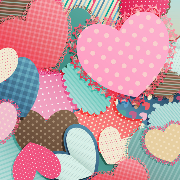 Valentines Day card - Vecteur, image