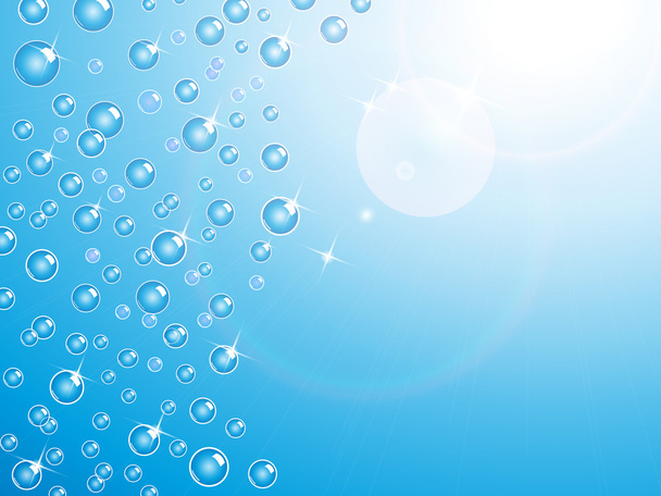 Shiny bubbles illustration background - Vector, Image