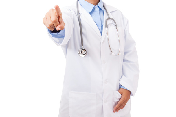 Doctor showing, pointing with finger - Valokuva, kuva