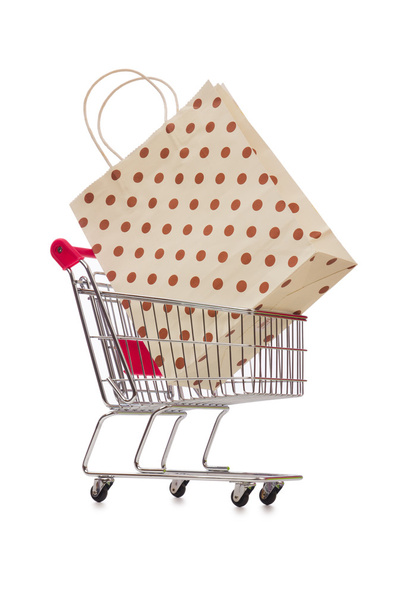 Košík v dovolená nákupy koncepce - Fotografie, Obrázek